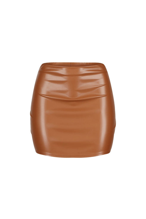 Undercover Faux Leather Mini Skirt