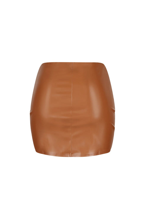Undercover Faux Leather Mini Skirt