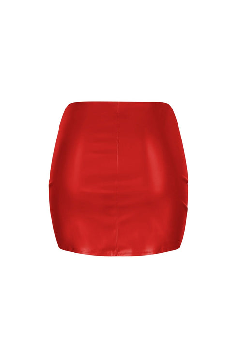 Undercover Faux Leather Mini Skirt