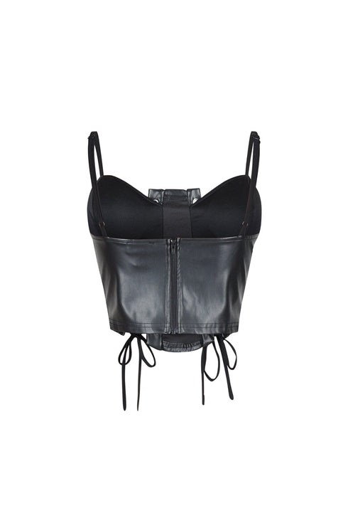 Corte Moderno Faux Leather Bustier