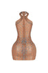 Cobalt Glint Rhinestone Mini Dress