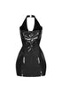Soho Glossy Halter Mini Dress