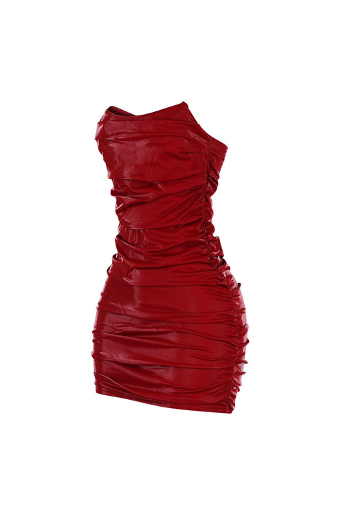 Chicago Gleam Faux Leather Dress