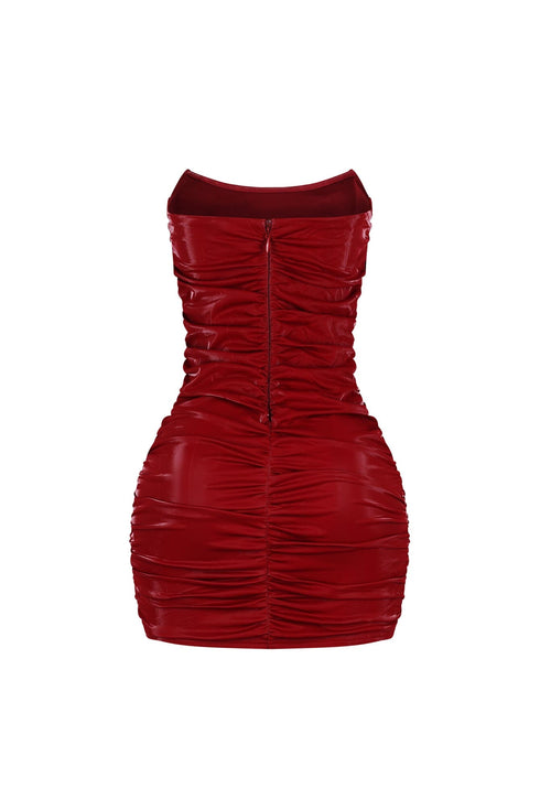 Chicago Gleam Faux Leather Dress