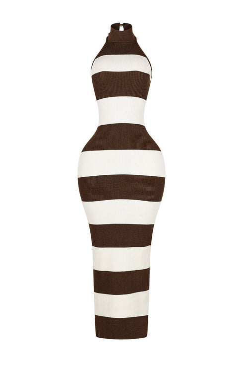 Viane Knit Striped Maxi Dress
