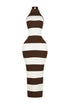 Viane Knit Striped Maxi Dress