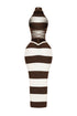 Viane Knit Striped Maxi Dress