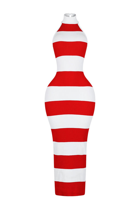 Viane Knit Striped Maxi Dress