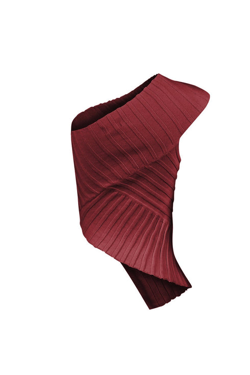 Lila Asymmetrical Knit One Shoulder Top