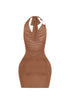 Lenvolee Halter Mini Dress