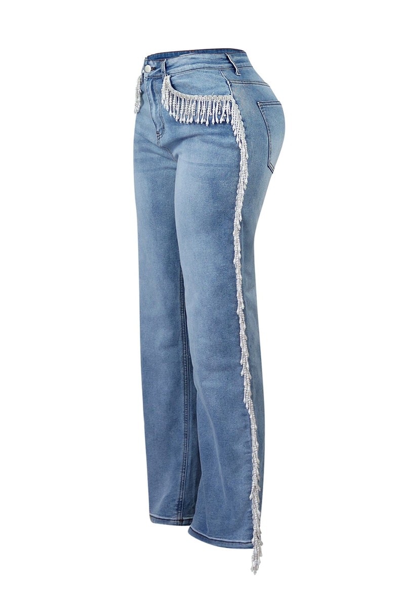 【ネイくん】【GRANCY】Fringedesign Denim Low rise. Baggy fit. Vintage perfection. 💙 #DenimDoneRight