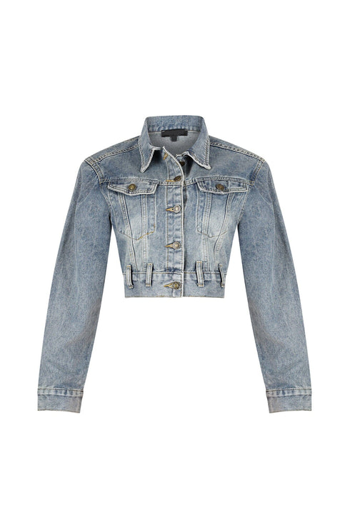Reese Cropped Denim Jacket