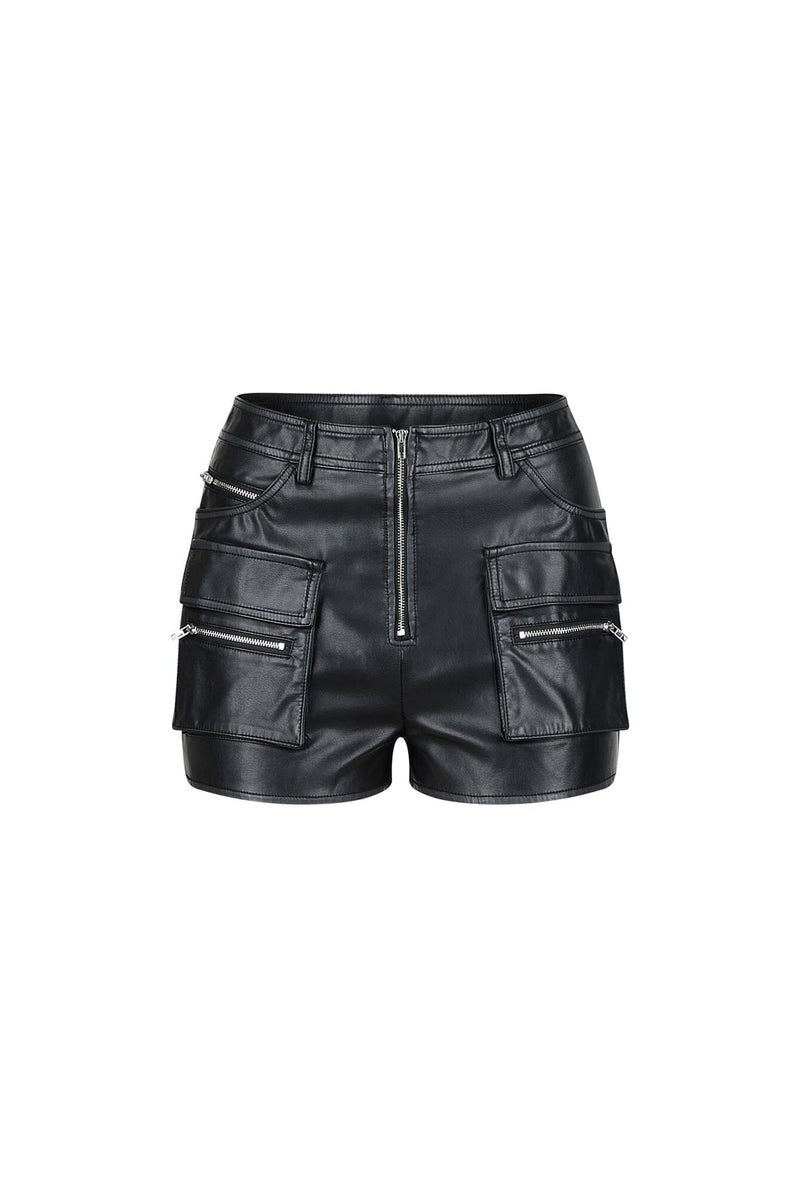 パンツ BADBOY HORSE LEATHER SHORTS BLACK fit=scale-down,w=1200