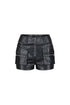 Perth Washed Faux Leather Cargo Shorts