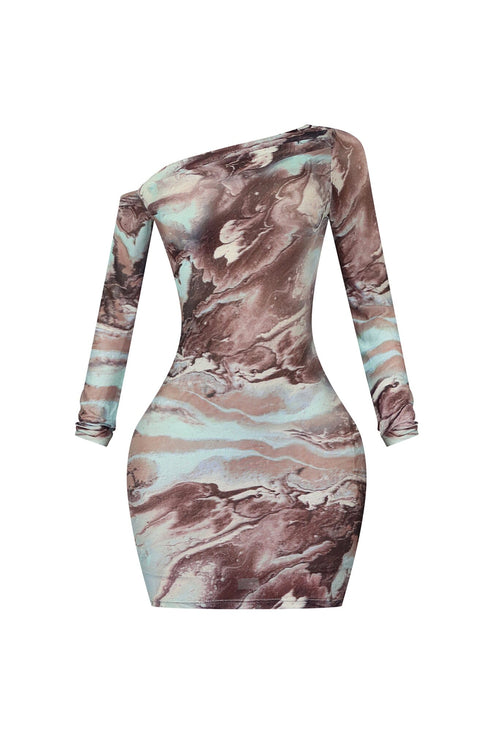 This Moment Mesh Off Shoulder Mini Dress