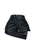 Maddie PU Belted Wrap Mini Skirt