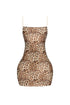 Poised In Milan Leopard Mini Dress