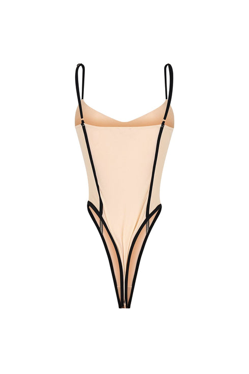 Hecate Sheer Mesh Panel Bodysuit