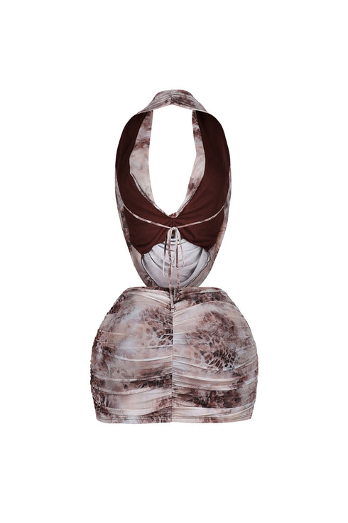 Phuket Cowl Neck Top & Skirt SET