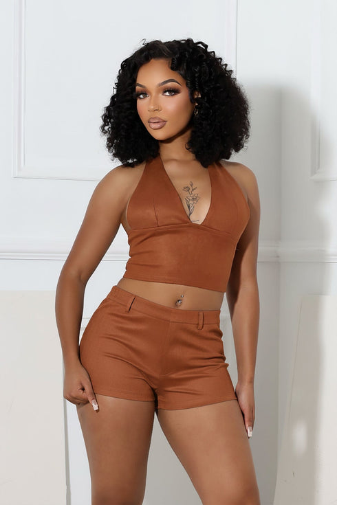 Dependable Suede Shorts