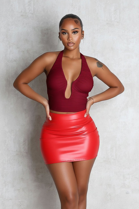 Siren Wire Mesh Halter Top