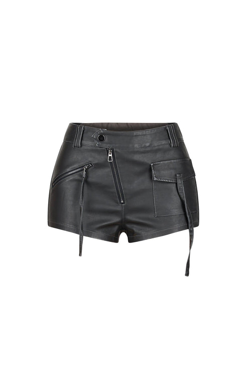 Portland Faux Leather Shorts