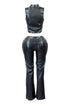 Tinashe PU Top & Pants SET