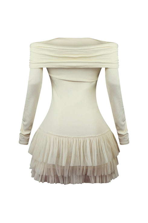 Ekko Tulle Ruffled Mini Dress