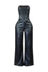 Tiffany PU Tube Corset Jumpsuit