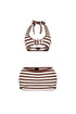 Leilani Striped Halter Top & Skort SET
