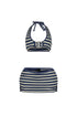 Leilani Striped Halter Top & Skort SET
