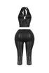 Linea U Cut Halter & Capri SET