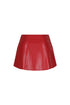 Rush Into Pleated Leather Skirt
