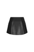 Rush Into Pleated Leather Skirt