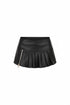 Teasette Faux Leather Micro Skirt