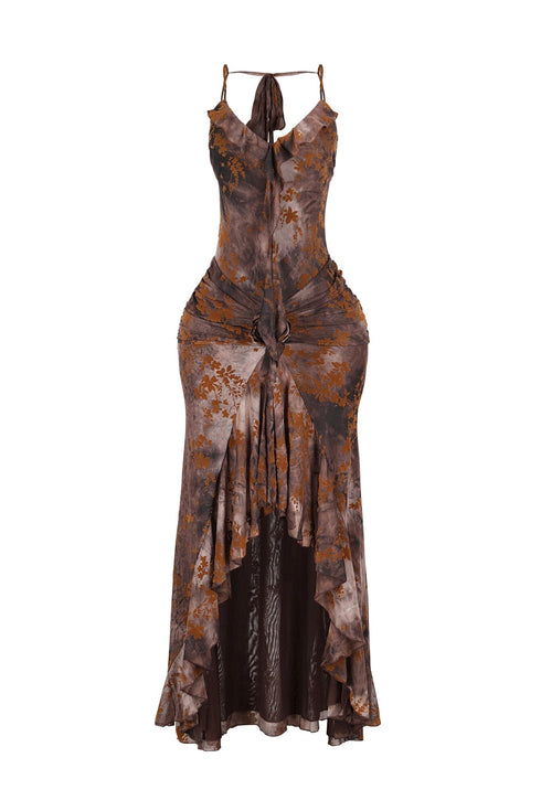 Jian's Blooming Flock Maxi Dress