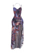 Izmir Mesh Print Maxi Dress