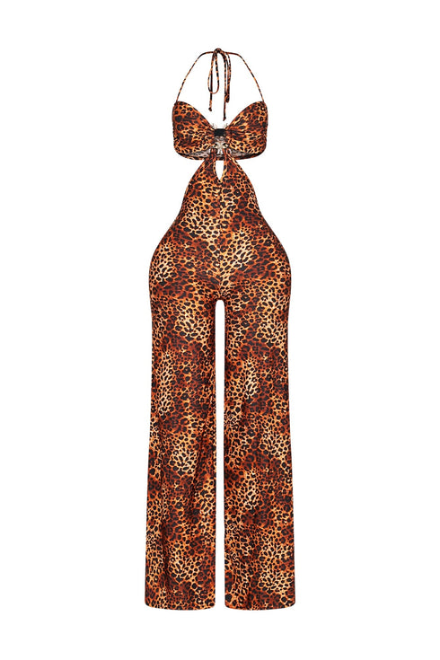 Neon Wildcat Cut Out Jumpsuit