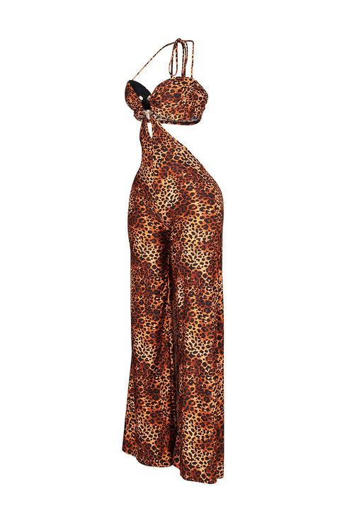 Neon Wildcat Cut Out Jumpsuit