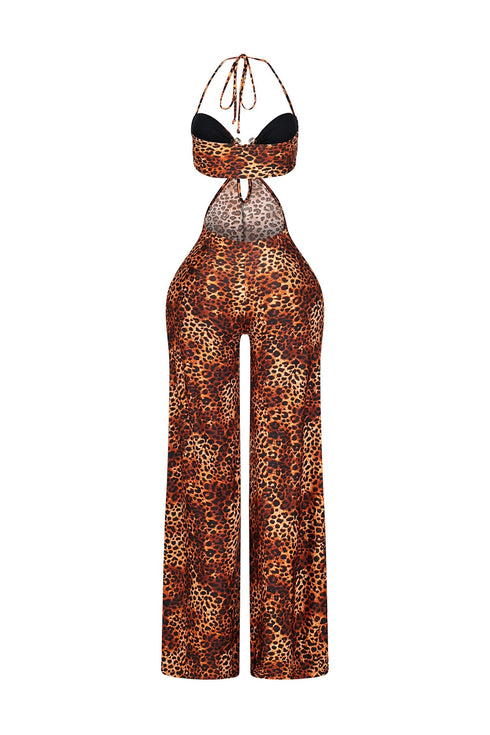 Neon Wildcat Cut Out Jumpsuit