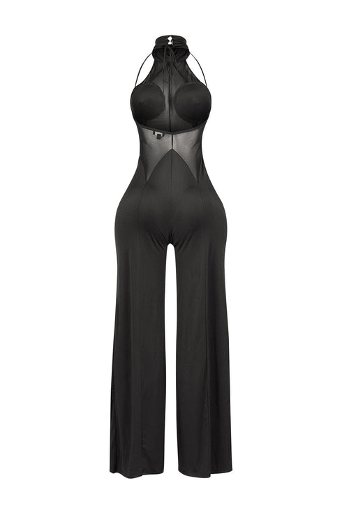 Fabulous Mesh Contrast Jumpsuit