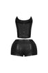 Juha PU Corset Top & Shorts SET