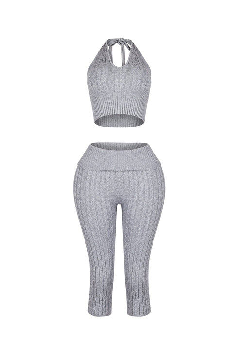 Calm Touch Knit Top & Capri SET
