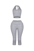 Calm Touch Knit Top & Capri SET