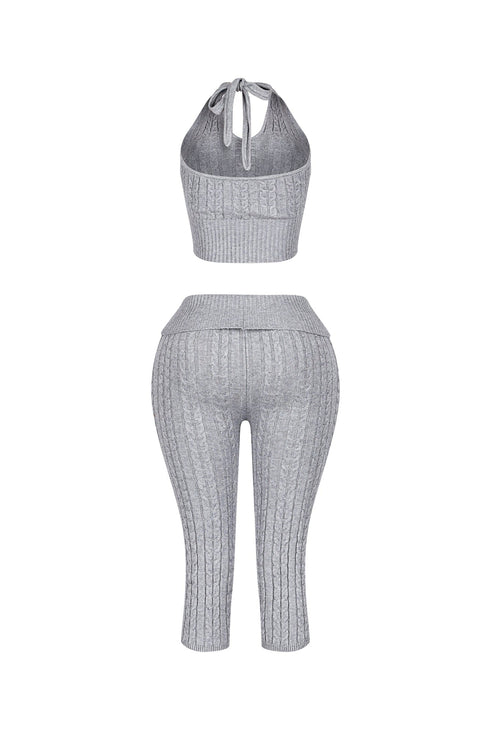 Calm Touch Knit Top & Capri SET