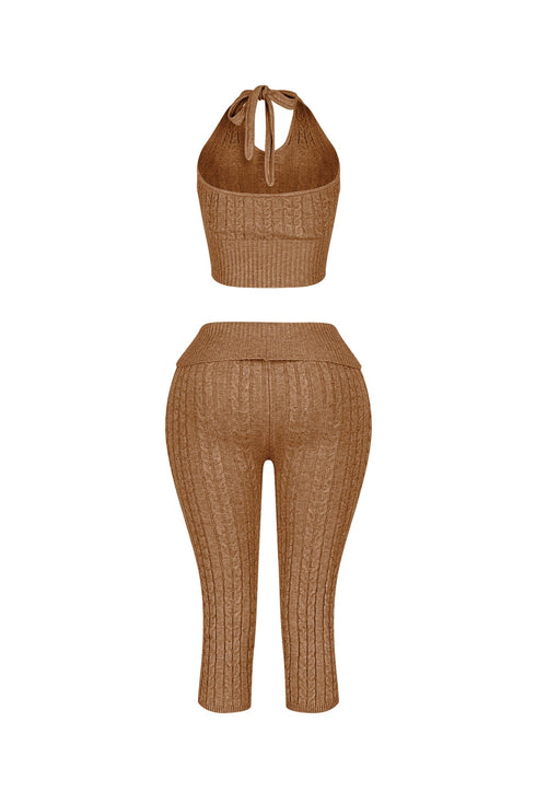 Calm Touch Knit Top & Capri SET