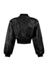 Gianna Faux Leather Bomber Jacket