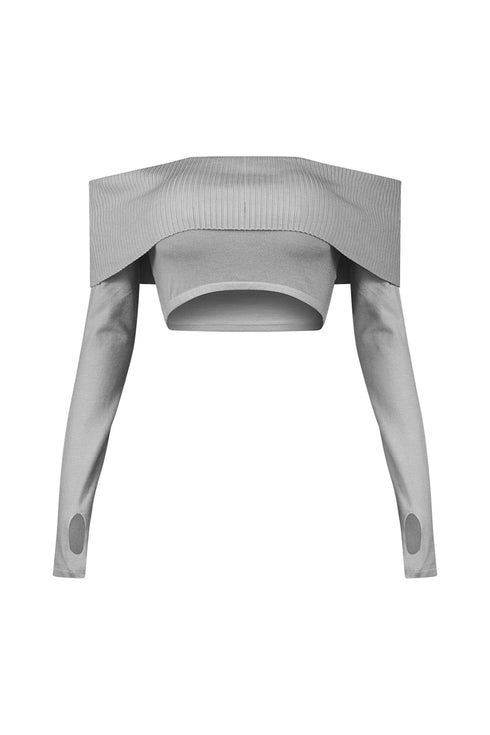 On My Mind Thumbhole Crop Top