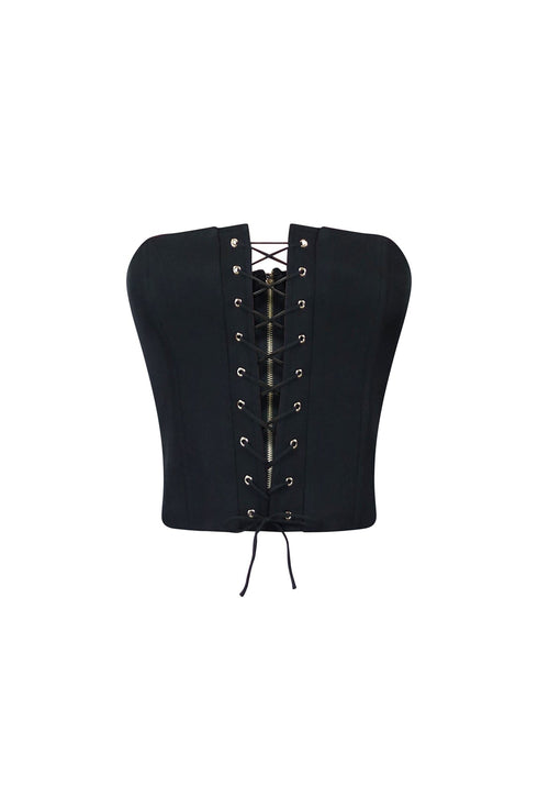 Rock With You Corset Tube Top