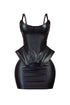Strong Desires Faux Leather Top & Skirt SET
